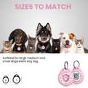 Cat Tags Personalized Small, QR Code Cat Name Tag for Kitten Collar, Cats Tracker Scan Location Alerts, Pink S