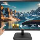 19 Inch Touchscreen Monitor HD 1440x900P, Built-in Speakers, VESA, TN Panel Desktop PC Touch Screen Monitor with HDMI & VGA & Type-B Ports, Low-blue Light Computer Touch Display, 60Hz, Black