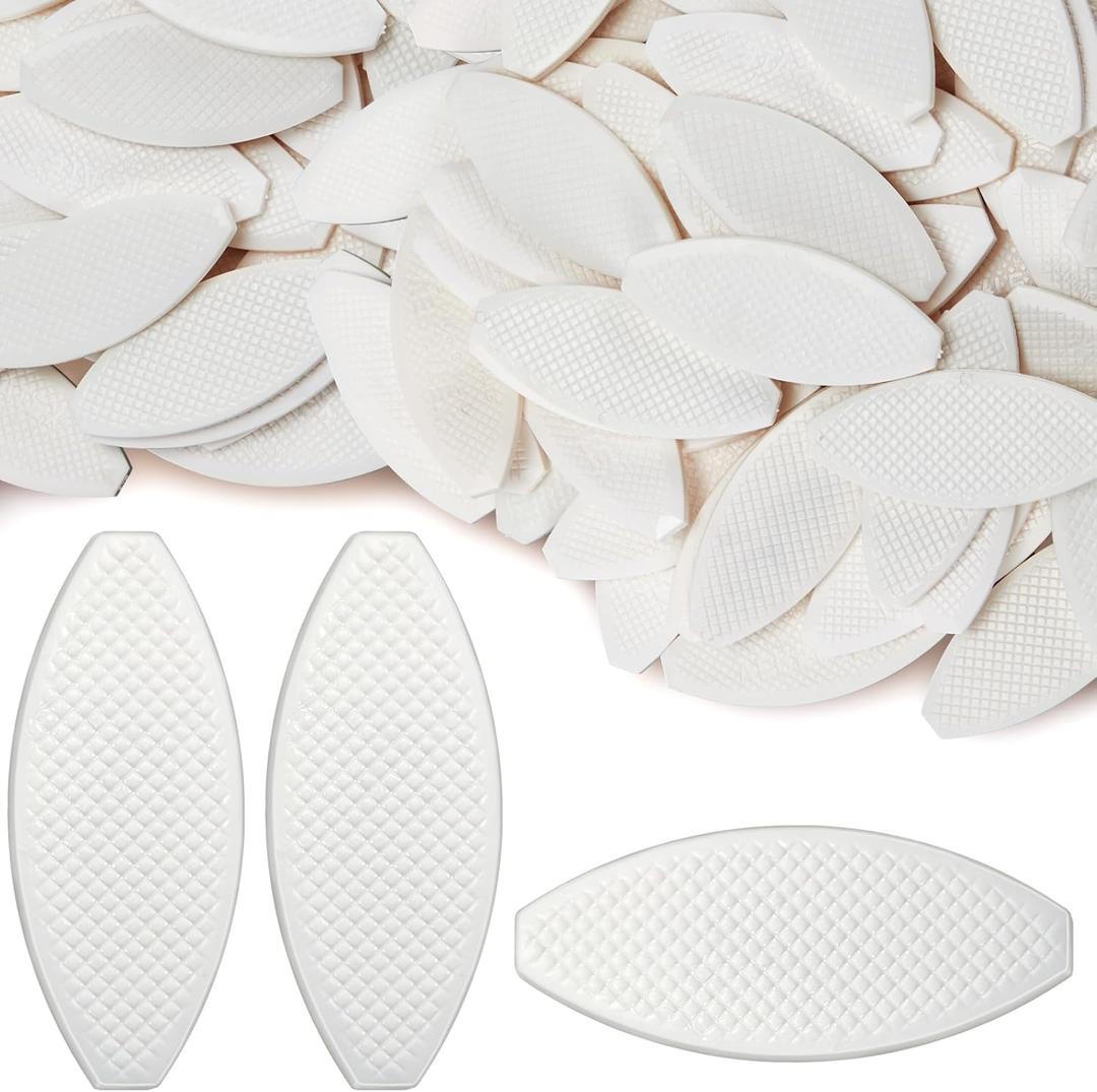 Teenyyou 100 Pcs PVC Plastic Biscuit Joiner Tool, Biscuit Connectors, White Self Clamping Plates for Woodworking Composite, Deck Fixed, Furniture Framing, Carpenters and DIY Projects