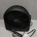 Amazon Basics Air Circulator Fan, Desk Fan for Bedroom, Home and Office, With 90-Degree Tilt Head, 3 Speed Settings, Lightweight (3 LBS), 35 Watts, Black, 11.1"W x 6.3"D x 10.9"H