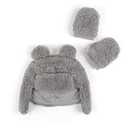 (Hat & Mittens, Grey) - Tadpoles Super Soft Plush Sherpa Hat & Mittens Set, Grey