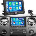 5G WiFi Car Radio for Ford F150 F-150 2004-2008, F250/F350 2006-2016, Edge 2007-2010, E150/E250/E350 2009-2014, 7'' Touch Screen Stereo Headunit with Wireless Carplay Android Auto GPS BT FM SWC Camera