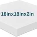 Frienda 1 Pack 2 x 18 x 18 Upholstery High Density Craft Foam Sheets Replacement Square Cut to Size Cushion Chair Padding, Suitable for Shipping, Packing, Cushion Foam, Mailing, Cosplay