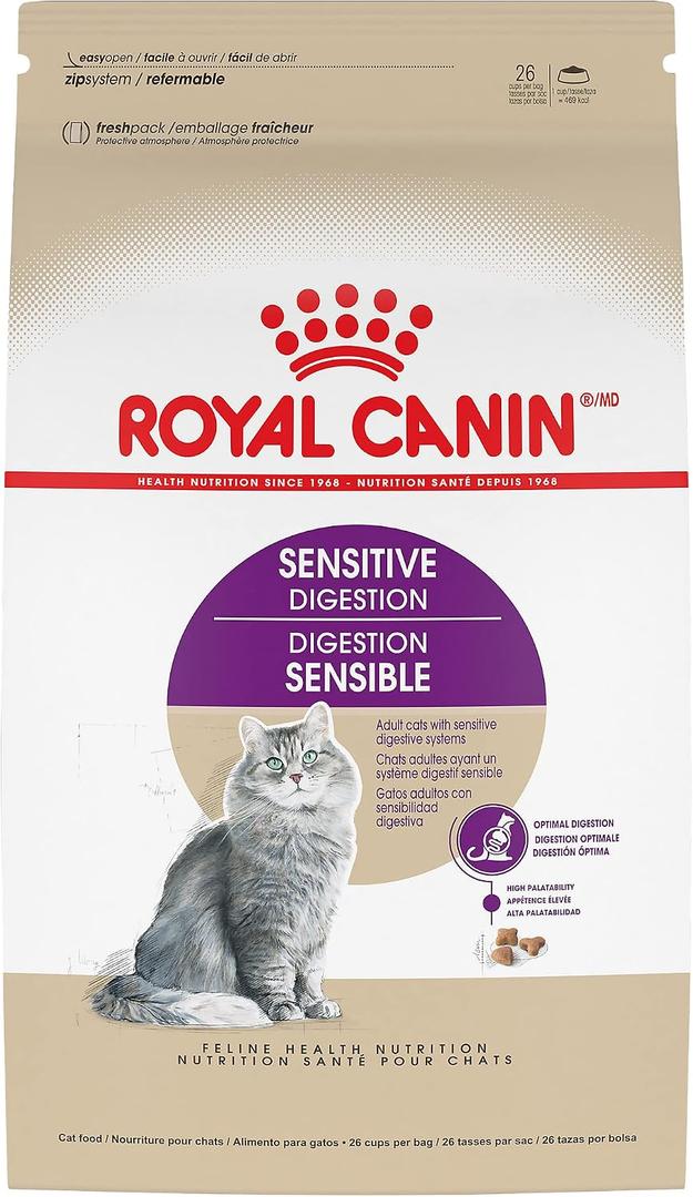 Royal Canin Feline Health Nutrition Sensitive Digestion Adult Dry Cat Food, 7 lb Bag (EXP 09/01/27)