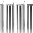 30 Oz Straight Skinny Tumbler Set, Stainless Steel Slim Skinny Travel Tumbler Bulk, Birthday Diy Gift For Women Friends Sisters, 4 Pack, Silver