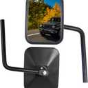 BESTAOO Aluminum Doors Off Mirrors for 2007-2025 Jeep Wrangler JK JL & 2020-2025 Gladiator JT, Anti-shake and Wider View Side Mirrors for Safe Doors Off Driving - 1Pair