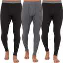 Fol mens bottom 3 pack .Color :black,black, greystone heather.Size S
