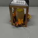 Holiday Home LED Lantern with Floral & Pincones