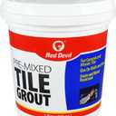 Red Devil 0428 Pre-Mixed Tile Grout - Professional Quality, Excellent Adhesion, Ideal for Wall & Floor Use - 1 Pint, White, Made in USA