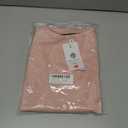 MEROKEETY Women's Summer Tank Top Casual Beach Vacation Sleeveless Spaghetti Strap Waffle Camisole Shirt (Pink, XL)