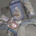 Cute Hair Accessory Set Cute Headband Various Styles of Hair Clips, Hair Cords, Hair Ties Plush Hair Loop Blue