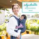 Infantino Flip 4-in-1 Convertible Baby Carrier, Adjustable, Ergonomic Hands Free Babywearing, Registry Essential, Carrier for Newborn to Toddler, Floral Navy