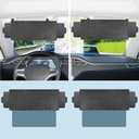 2 Pack Polarized Sun Visor Extender for Car with 2 Side Sunshade, Car Visor Extender Sun Blocker, Upgraded UV400 Sun Visor Extension with PC Lens, Anti-Glare Car Visor for Safe Driving