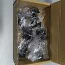 Ravinte 10 Pack 1-3/16 Inch Matte Black Kitchen Square Cabinet Knobs Solid Drawer Pulls Black Single Hole Kitchen Cabinet Hardware Knobs for Cabinets and Drawers