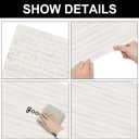 PerKoop 2 Roll White Wood Bulletin Board Paper 3.9" x 12ft Non Woven Bulletin Background Wallpaper Fade Resistant Board Roll Decoration for Arts Crafts Office School Classroom, 144 x 3.9 inches
