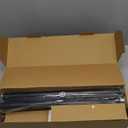 2 Pack Heavy Duty Curtain Rods for Windows 28 to 48 Inch, 1 Inch Black Adjustable Curtain Rod Set with Easy Installation and Modern Design (A1,Black,30-60",2Pack)