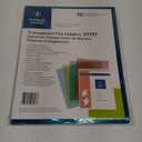 Business Source Green Transparent Poly File Holders