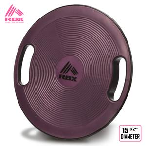 RBX Wobble Balance Board with Built-in Handles and Textured Surface for Physical Therapy, Core Training, Home Gym Workout (Purple)