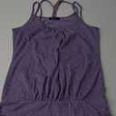 Women's Sexy Spaghetti Strap Tank Tops Banded Bottom Scoop Neck Sleeveless Tops 2025 (Medium, Purple)