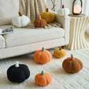 Pumpkin Pillows, Decorative Throw Pillows for Couch Bed, Fall Pillow Home Decor for Bedroom Living Room, Halloween Fall Room Dcor (Yellow, 8.6 Inches)
