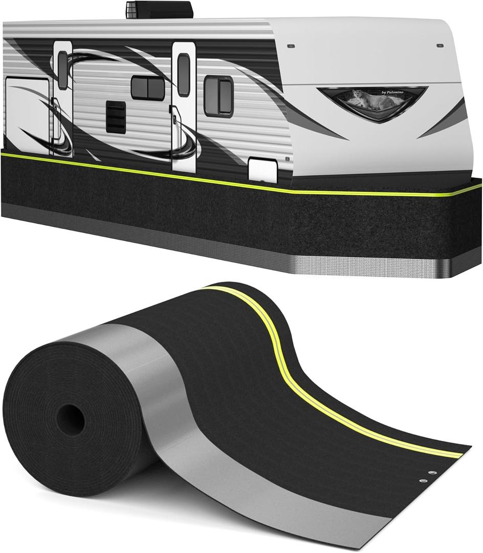 Rv Skirting for Winter Camper Insulated Skirt for Travel Trailer 5th Wheel Motorhome & Class A/B/C,High-Density Fiberboard Mesh, Windproof Snow Proof,High 31.5 Inch/78 FT
