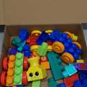 MEGA BLOKS First Builders Toddler Building Blocks Toy Set, ABC Musical Train with 50 Pieces, Music and Sounds, Ages 1+ Years