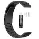 Classic Stainless Steel Metal Band for Amazfit Bip 6/Bip 5/GTR 4 3 Pro/GTR 4 3 2 2E/GTR 47mm Smart Watch Bracelet with Adjustment Tool for Huawei Watch 4/4pro/GT 5 3 46mm/GT 3 2 Pro/GT 2e/GT 46mm/Watch 3/Stratos 3 2 Pace