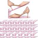 Yes!Fresh Shoe Slot Organizer, Boutique Display Style Shoe Stacker for A Pair of Shoes, Separable Shoe Rack for Closet Organization, 3 Adjustable Narrow Shoe Rack (Pink, 20 Pack)