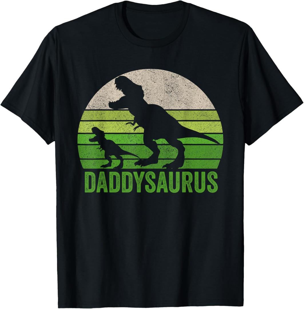 Funny Daddy Dinosaur T-Shirt Daddysaurus T-Shirts T-Shirt, Men Small
