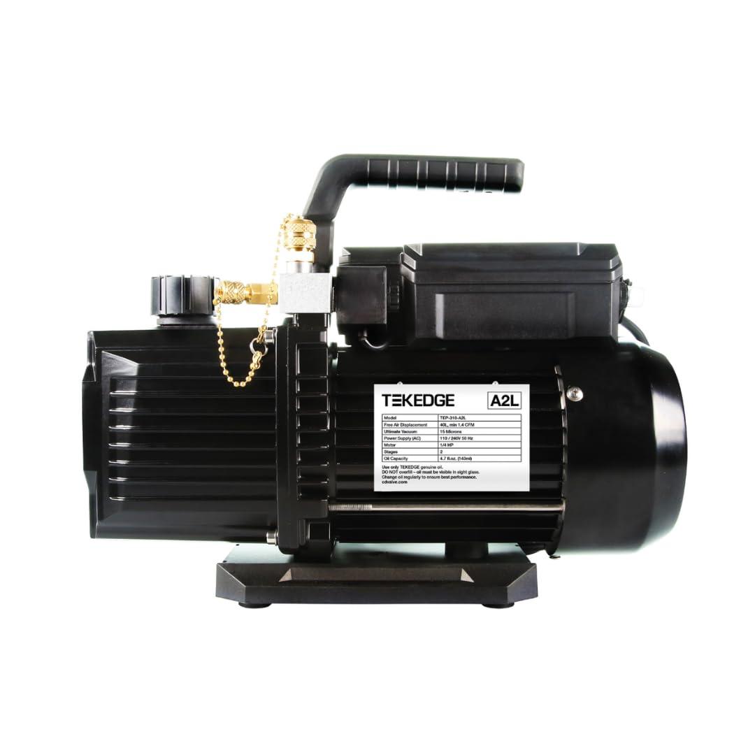 C&D TEP-231-A2L 9 CFM A2L Rated, 2-Stage Dual Voltage Vacuum Pump