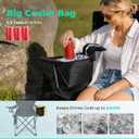 Overmont Lightweight Camping Chair for Adults - Portable with 3-Can Cooler, 2pcs