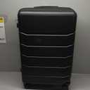 28 Inch Luggage Suitcase with TSA Lock, Hard Shell Rolling Suitcase with Spinner Wheels, Expandable Lightweight Luggage, Black