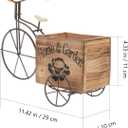 Yardwe Flower Box Ornament Wooden Craft Decorative for Home Decor Large Versatile Wooden Any Room Office Atmosphere Style