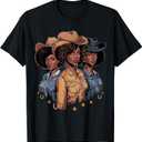 Black Cowgirl Rodeo Melanin T-Shirt (Small)