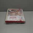 128 Ornament Storage Box, Adjustable Dividers, Stackable Holiday Ornament Organizer with Lid, Durable Fabric Bin for Christmas Decorations, Reinforced Handles, Dustproof & Space-Saving Design (White)