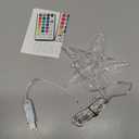 USB Christmas Star Tree Topper LightsBefoxfo9.5inch 10LED Multicolour with Versatile Remote Controller USB Powered Star Treetop Light for Xmas Tree Decoration Indoor and Outdoor