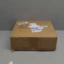 SORCEDAS 7 Tiers Vertical Shoe Rack Wooden Shoe Storage Organizer for Space Saving Narrow Shoe Shelf Storage 7 Pairs for Entryway Living Room Bedroom(Black + Rustic Dark Brown)