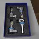 Ursprung Ultra Bright H11 9005 Led Bulb Combo, Upgraded 5th-Gen 16 CSP Chips, 6500K Cool White, H8/H9/HB3 Fog Bulb HID, 90,000 Hours Lifespan, IP68 Waterproof, Pack of 4