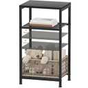 Heybly Small Side Table, 29.1" Tall End Table with Adjustable Shelf，Telephone Table, Nightstand, Accent Table Stand, Small Entryway Table, Bedroom, Living Room, Office, Bathroom, Black, HET003BK1