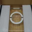 Charcuterie Board with Clear Locking Lid and Handle, 6 Compartment Bamboo Cheese Board Snackle Box, Portable Cutting Board for Snacks, Fruits&Meats, Ideal Gift for Parties, Birthday& House Warming
(12.2" x 12.2" x 3.5")