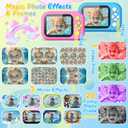 Kids Waterproof Camera, 1080P HD Underwater Digital Camera for Kids Aged 3-12, IP68 Swimming & Snorkeling Toy, ABS Plastic, 32GB Card, Birthday Gift for Children Boys Girls, Blue