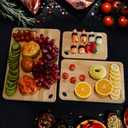 Bamboo Cutting Board Set of 3 for Kitchen, Chopping Boards with Juice Groove & Built-in Handles, Perfect for Meat, Vegetables, Fruits, Kitchen Gift for Home Cooks & Chef