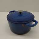 Crock-Pot Artisan Round Enameled Cast Iron Dutch Oven, 7-Quart, Sapphire Blue