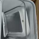 MOPALL Slim Bathroom Trash Can with Lid - 1.9 Gallon Dual-Way Opening (Step Pedal & Press Top) Small Trash Can for Narrow Spaces, Rust-Proof Wastebasket Small Garbage Can for Bathroom, Bedroom, Office