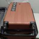 Travelers Club Chicago Hardside Expandable Spinner Luggage, Apple Butter, 5 Piece Set