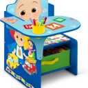 Delta Children Chair Desk with Storage Bin - Greenguard Gold Certified, CoComelon, 20.47"L x 22.83"W x 23.23"H