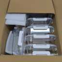 KOMUEE 10 Packs 30 oz Glass Meal Prep Containers,Glass Food Storage Containers with Lids,Airtight Lunch Bento Boxes,Microwave, Oven, Freezer and Dishwasher,White