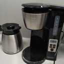 BLACK+DECKER 12 Cup Thermal Programmable Coffee Maker with Brew Strength and VORTEX Technology, Black/Steel, CM2046S