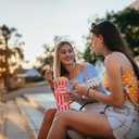 500 Pieces Paper Popcorn Bags, 1 oz Bags Individual Servings for Machine Maker Cart Supplies, Small Mini Pop Corn Bag Bulk Carnival Party