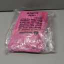 ZLINA Set of 2 Cream White Faux Fur Decorative Throw Pillow Covers Fluffy Striped Pillowcase Cushion Covers 12 x 20 Inch Decor Sofa Couch Bedroom , Hot Pink